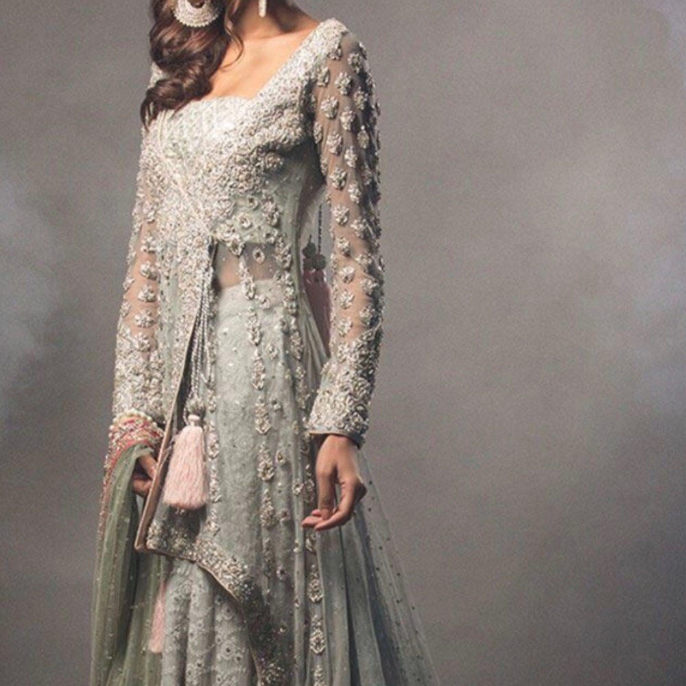 Zainab Chottani brand new Silver Gray Bridal